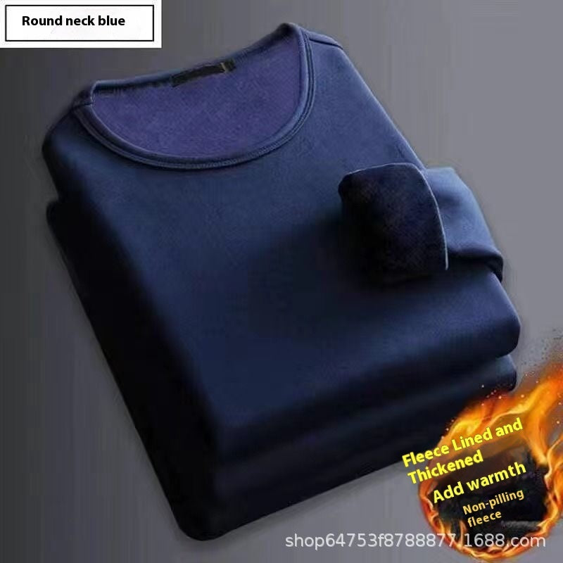 Business Thermal Underwear Autumn And Winter Solid Color Men's Undershirt