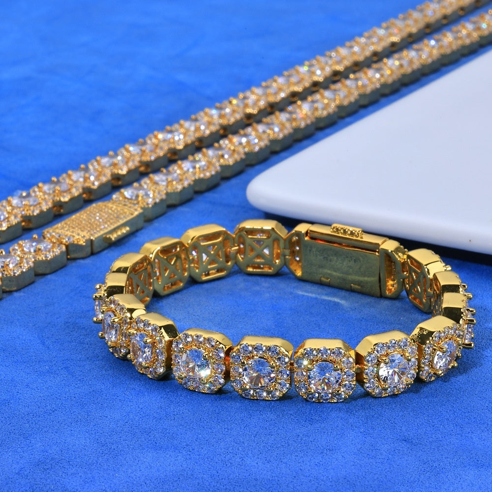 Personalized Full Diamond Men's Bracelet