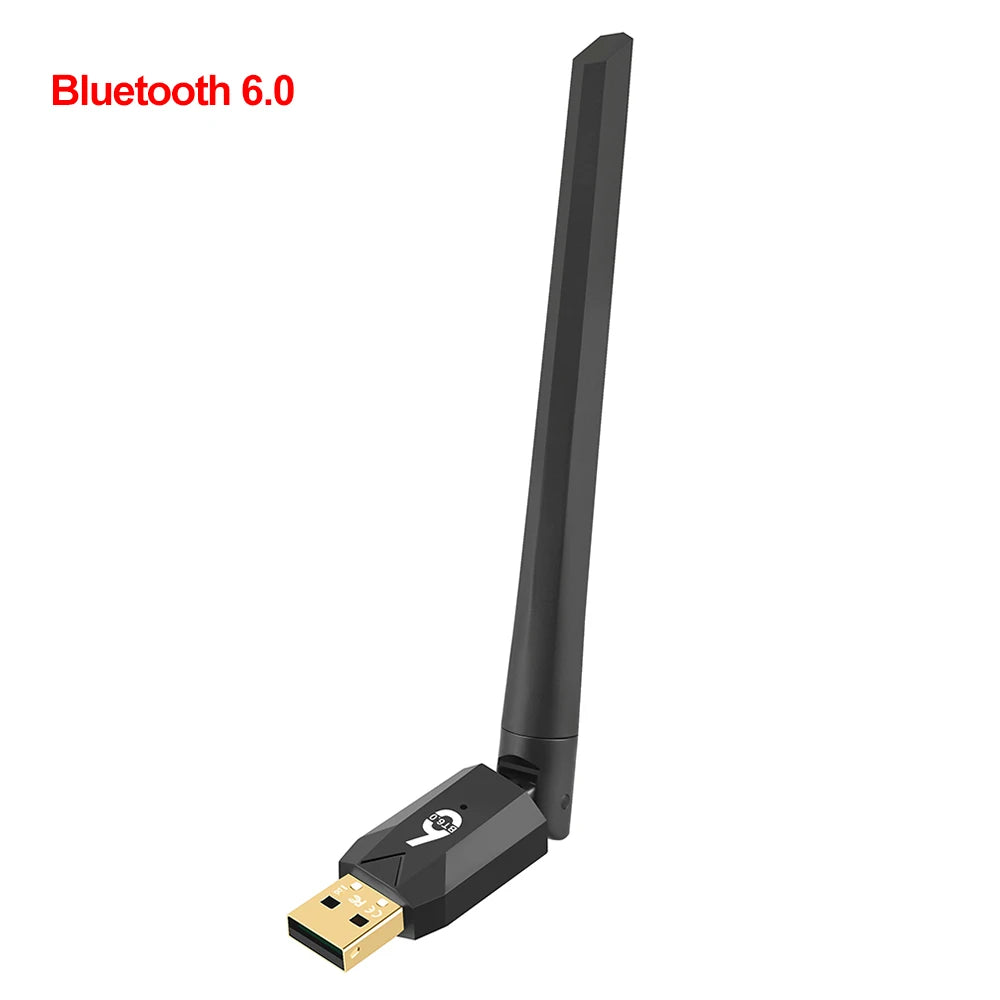 200M Bluetooth 6.0 5.4 Adapter USB Dongle Wireless Adapter Music Audio Receiver Transmitter for PC Mouse Keyboard Driver Free