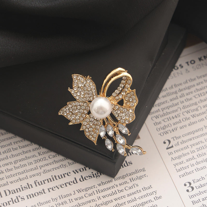 New Alloy Brooch High Sense Niche High-end Pin Coat Suit High-end All-match Corsage