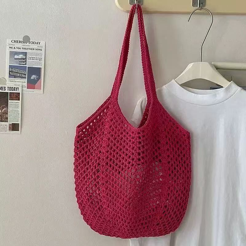 Hand-woven Hollow Shoulder Support Extra Large Bag