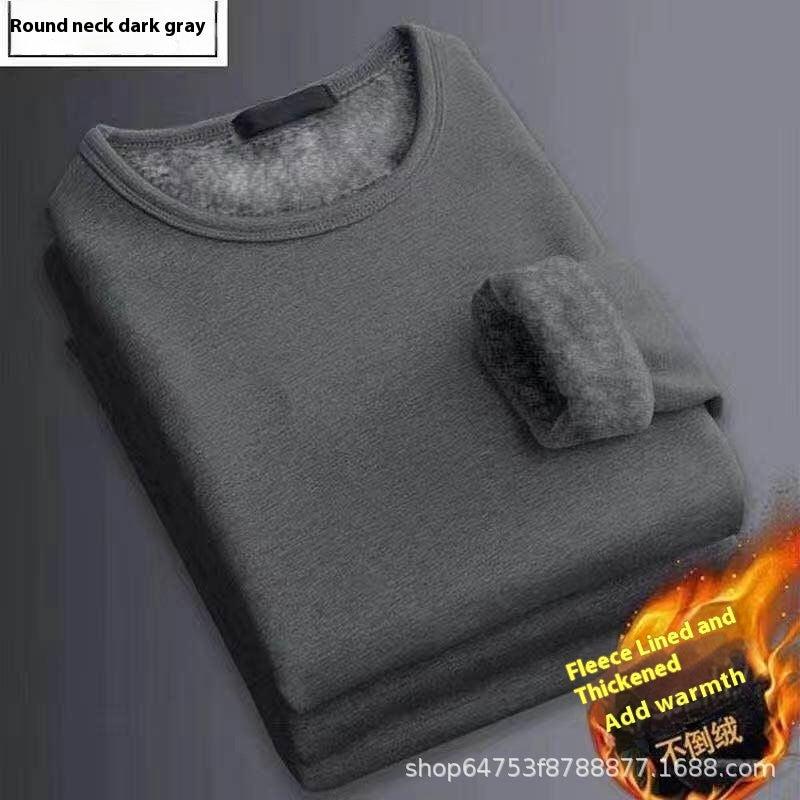 Business Thermal Underwear Autumn And Winter Solid Color Men's Undershirt