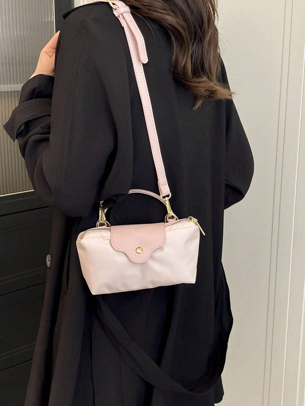 Casual Solid Color Fashionable Women's Handbag Crossbody Bag Fashionable Versatile Dumpling Bag One Shoulder Hand Mobile Phone Bag