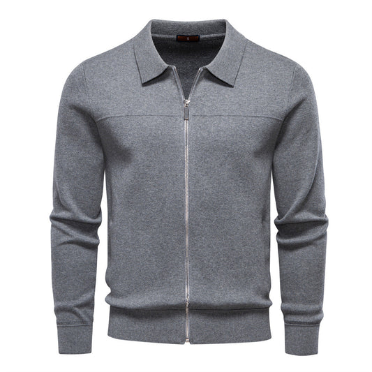 Cardigan Men's Zipper Business Casual Jacket