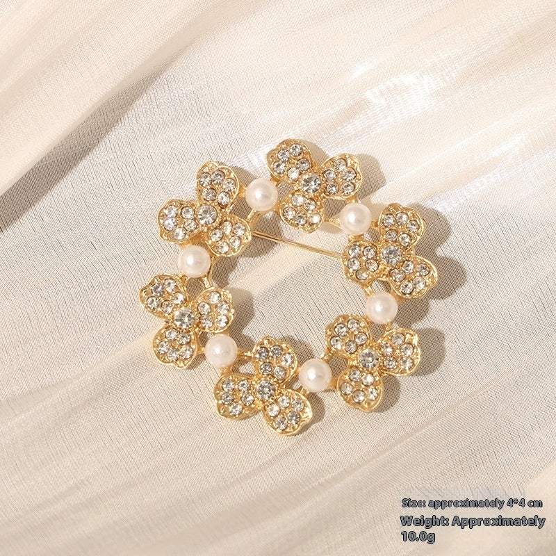 New Alloy Brooch High Sense Niche High-end Pin Coat Suit High-end All-match Corsage