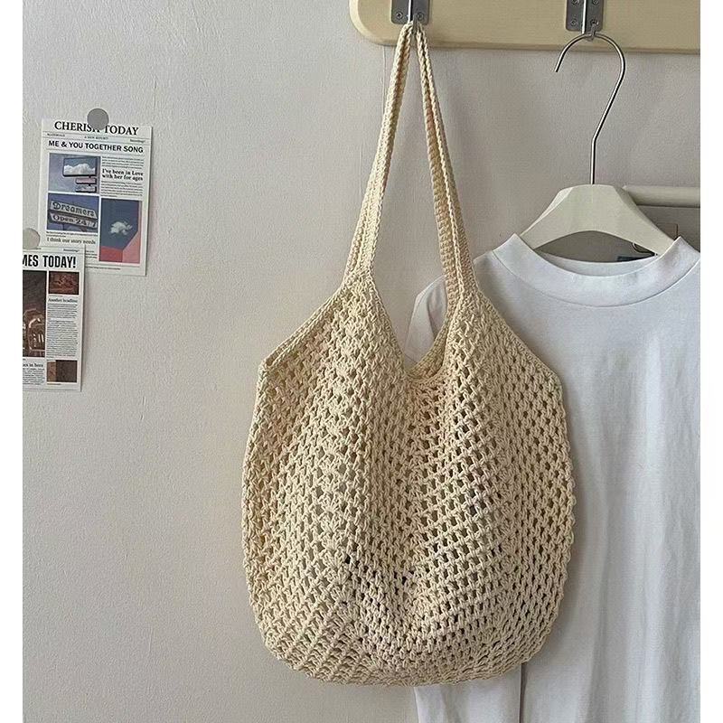 Hand-woven Hollow Shoulder Support Extra Large Bag