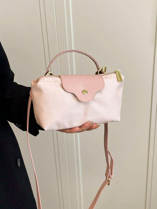 Casual Solid Color Fashionable Women's Handbag Crossbody Bag Fashionable Versatile Dumpling Bag One Shoulder Hand Mobile Phone Bag