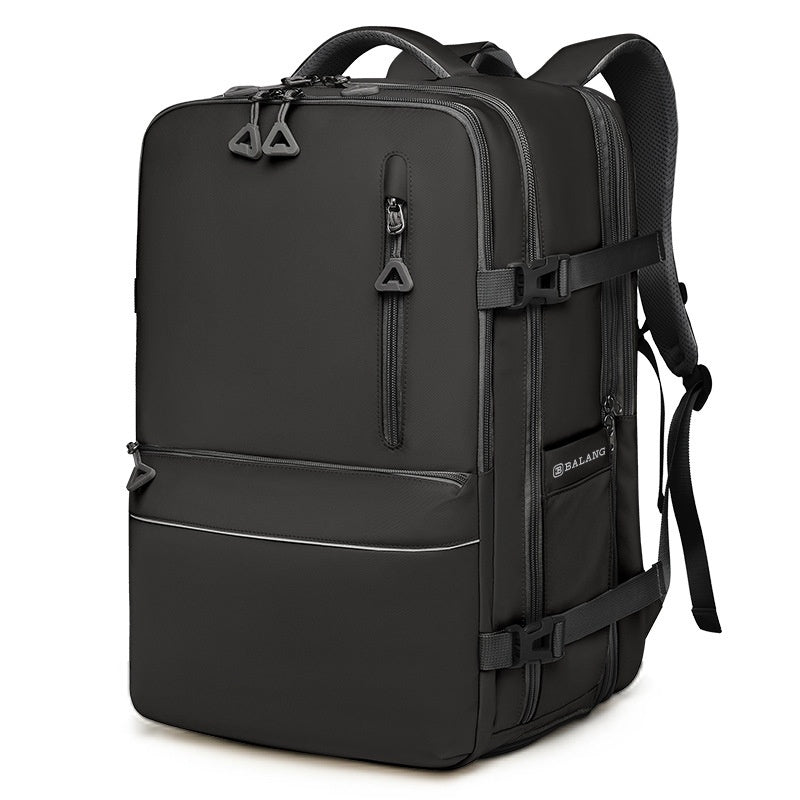 Pure Color Casual Versatile Men's And Women's Large Capacity Backpack