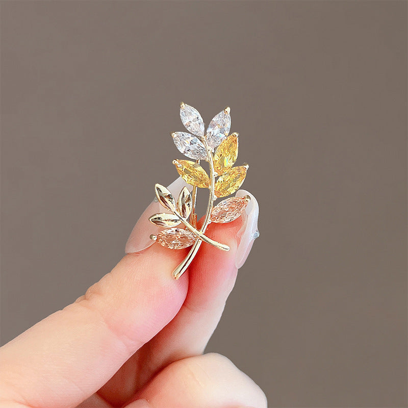 New Alloy Brooch High Sense Niche High-end Pin Coat Suit High-end All-match Corsage