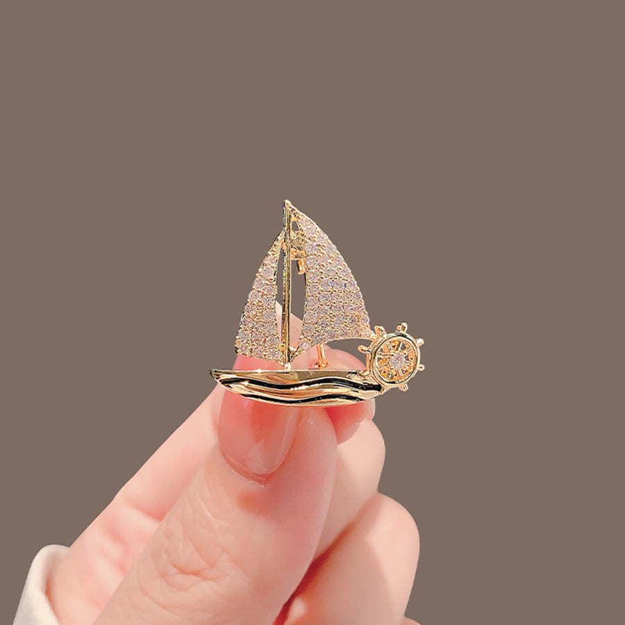 New Alloy Brooch High Sense Niche High-end Pin Coat Suit High-end All-match Corsage