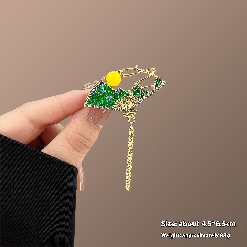 New Alloy Brooch High Sense Niche High-end Pin Coat Suit High-end All-match Corsage