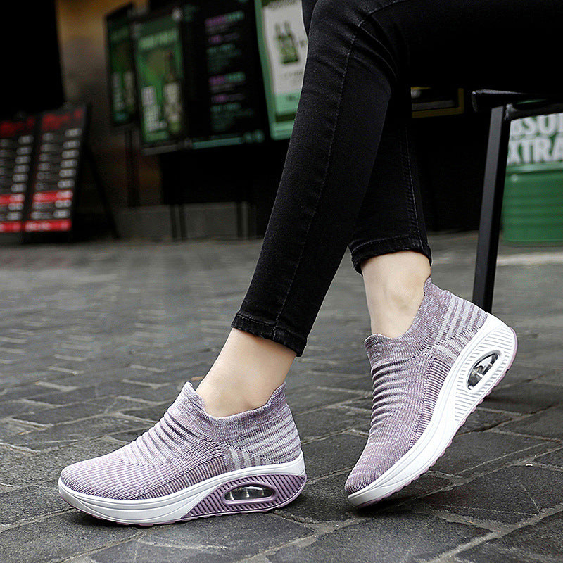 Platform Slip-on Rocking Shoes For Women