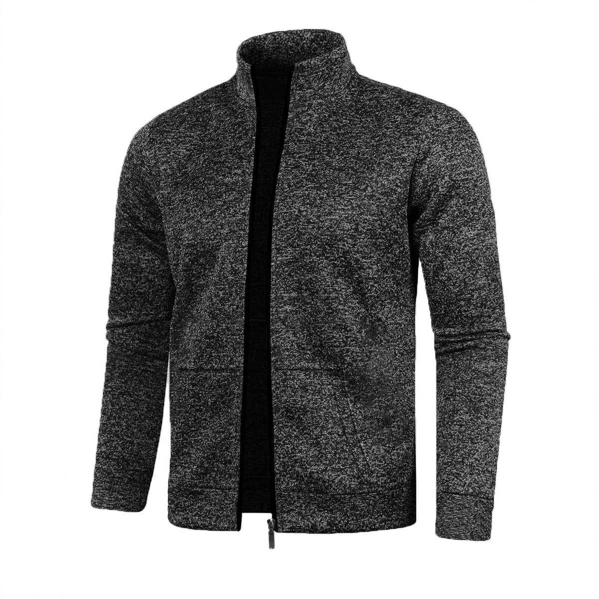 Men's Long Zipper Light Fleece Jacket Plus Size