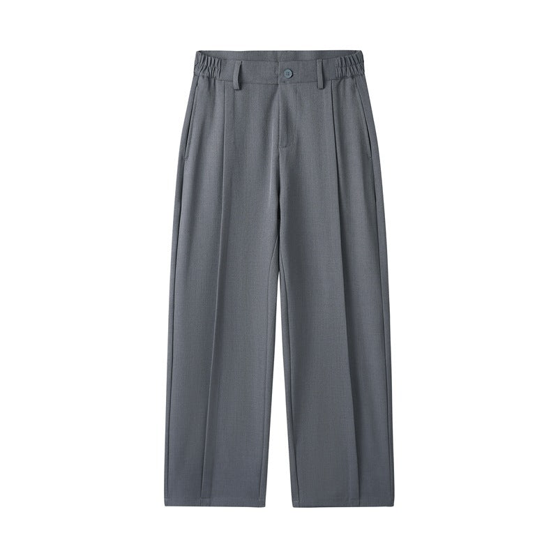 Loose Casual Suit Pants Versatile Straight Draping Effect Trousers