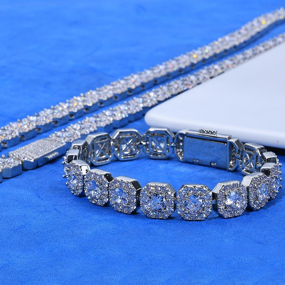Personalized Full Diamond Men's Bracelet