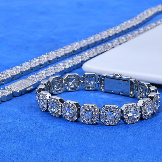 Personalized Full Diamond Men's Bracelet