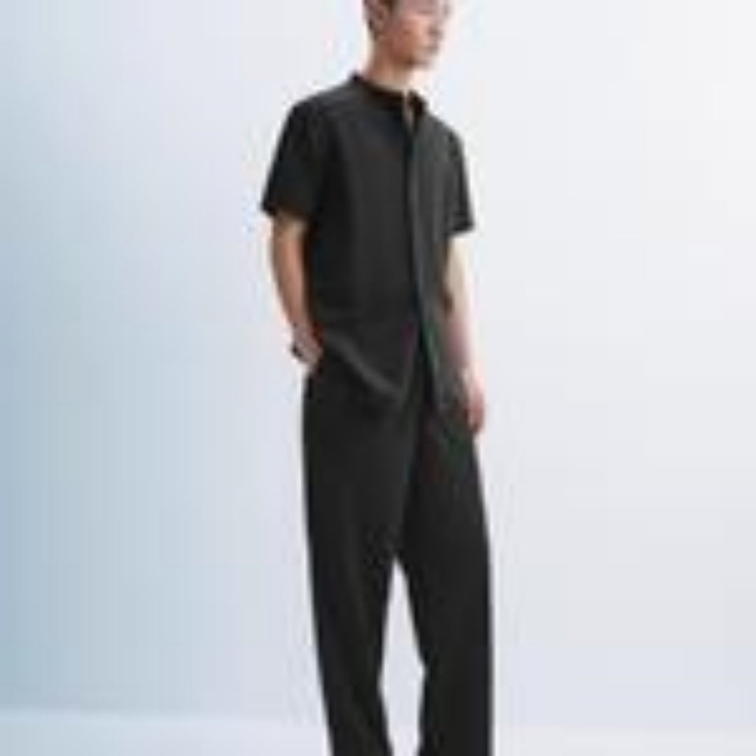 Summer Men's Fashion Casual Tropical Printed Shirt Hawaiian Vacation Style Button Short Sleeve Cardigan