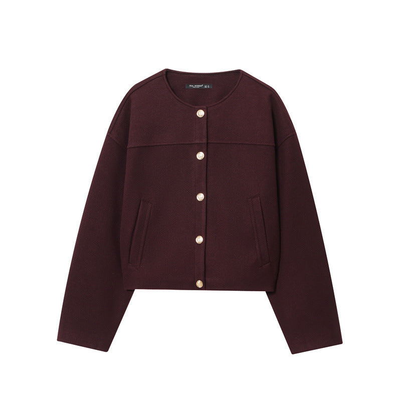 Women's Fashion Casual Loose Button Decoration Jacket Coat