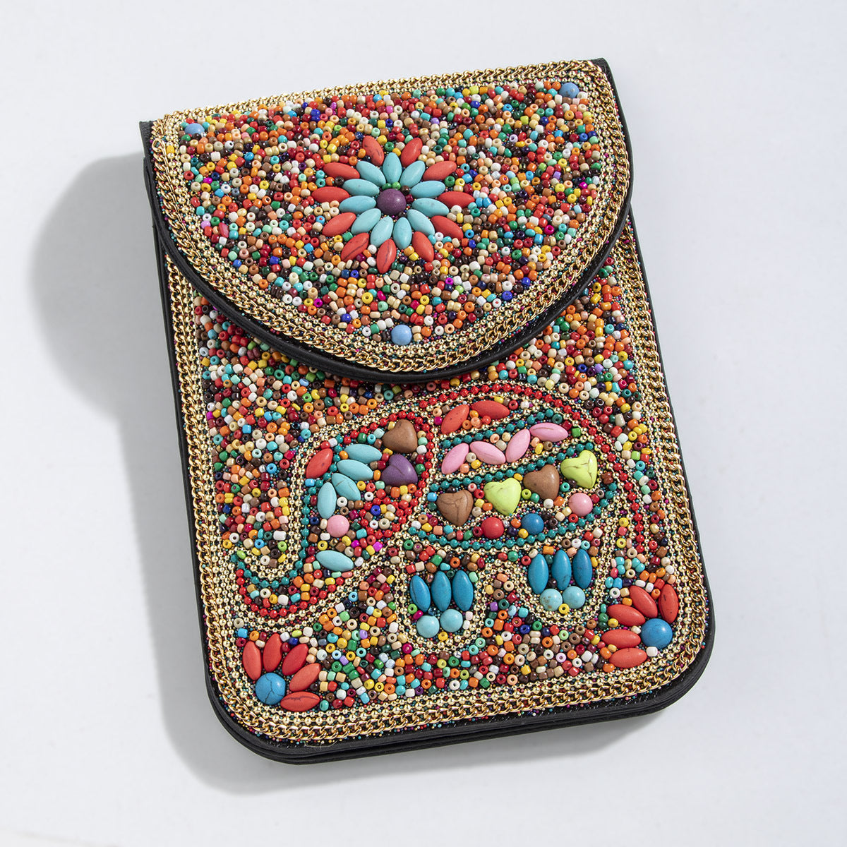 Bohemian Style Bead Satchel Shell Phone Bag