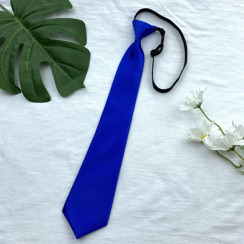 Female Violet Blue Japanese Style Lazy Free Uniform Bow Double Layer Navy Blue Shirt Bow Tie