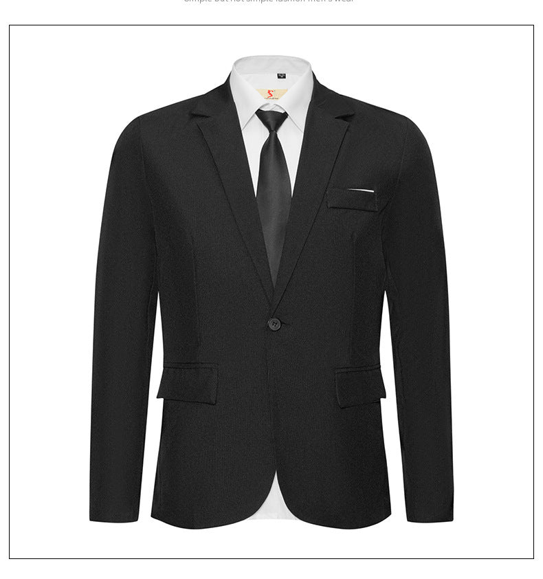 Plus Size Men's Formal Wear Small Business Suit Coat Wedding Dress Casual Slim Fit