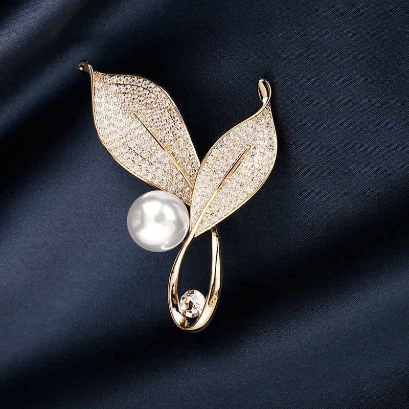 New Alloy Brooch High Sense Niche High-end Pin Coat Suit High-end All-match Corsage