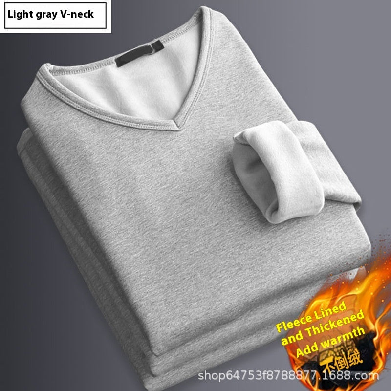 Business Thermal Underwear Autumn And Winter Solid Color Men's Undershirt