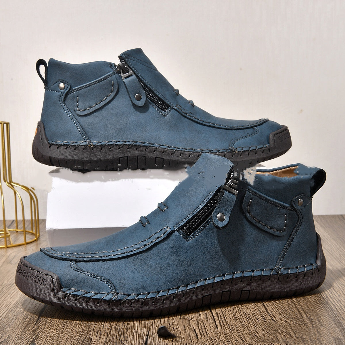 Mid-top Cross-border Martin Boots Vintage Men's Casual Shoes Handmade Boots