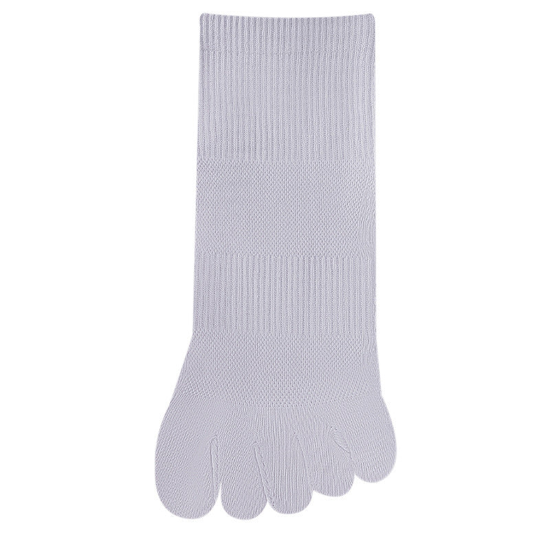 Women's Solid Color Simple Short Thin Five Toe Socks