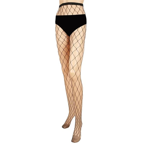 Women Fishnet Tights Sexy High Waist Fishnet Pantyhose Stretchy Mesh Hollow Out Tights Stockings