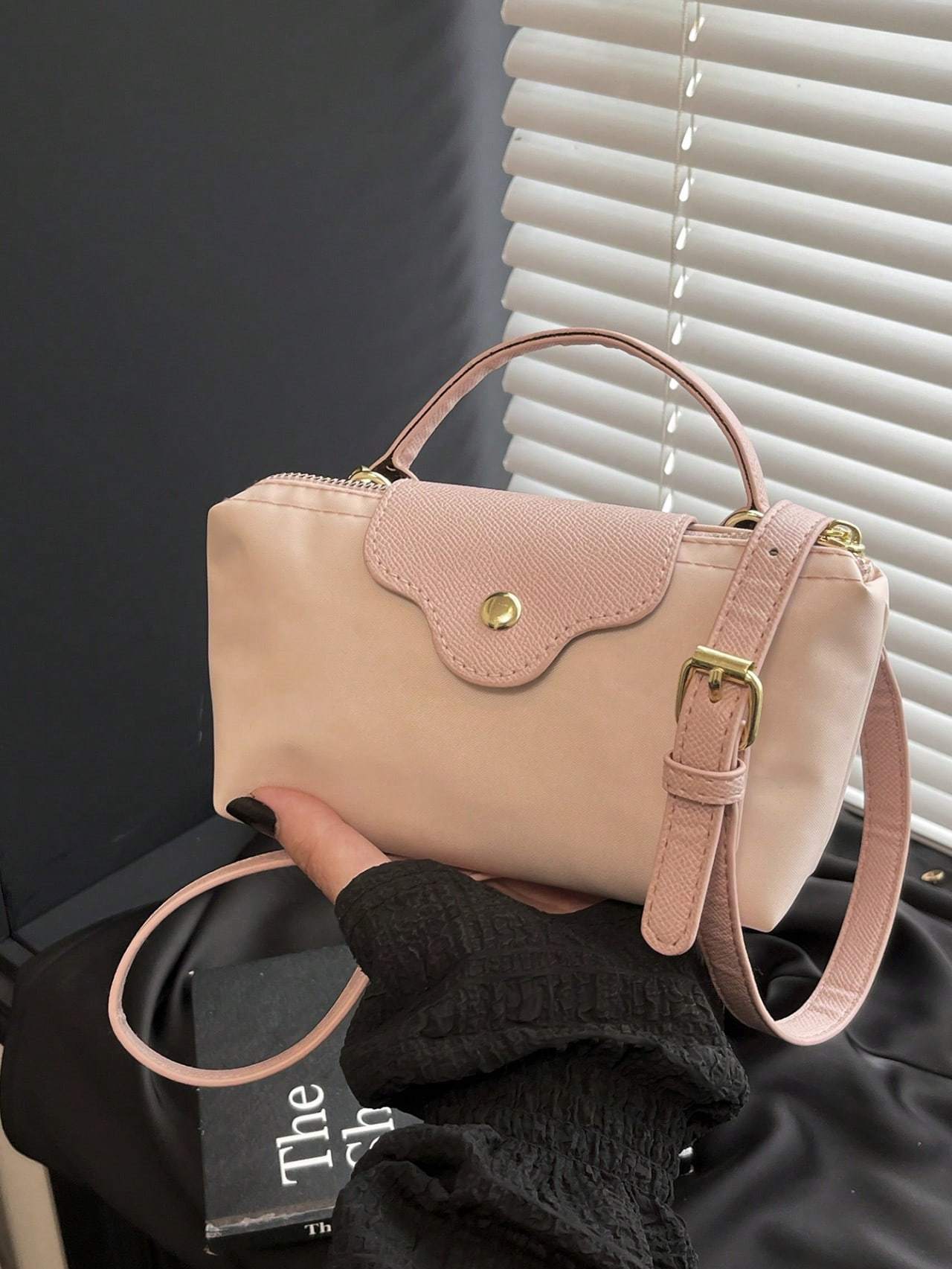 Casual Solid Color Fashionable Women's Handbag Crossbody Bag Fashionable Versatile Dumpling Bag One Shoulder Hand Mobile Phone Bag