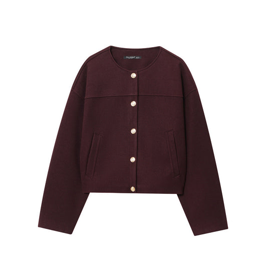 Women's Fashion Casual Loose Button Decoration Jacket Coat