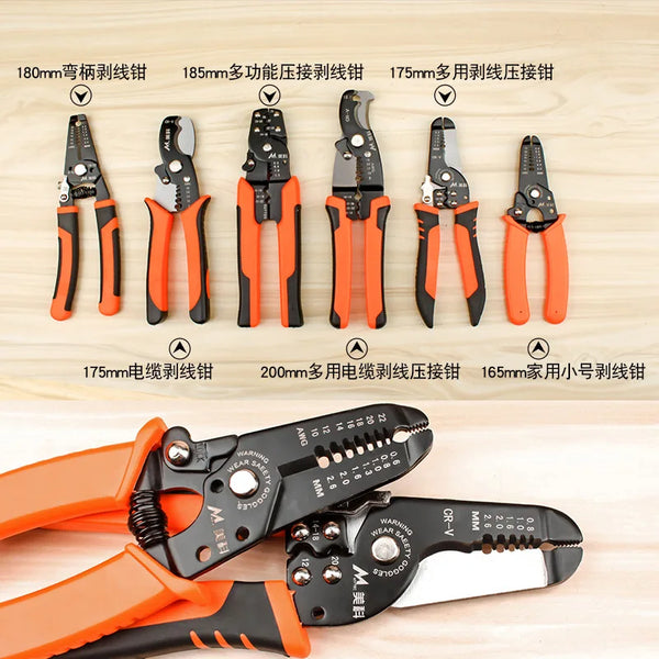 Stripper, wire pulling pliers, multifunctional electrician's manual stripper, home network cable stripper