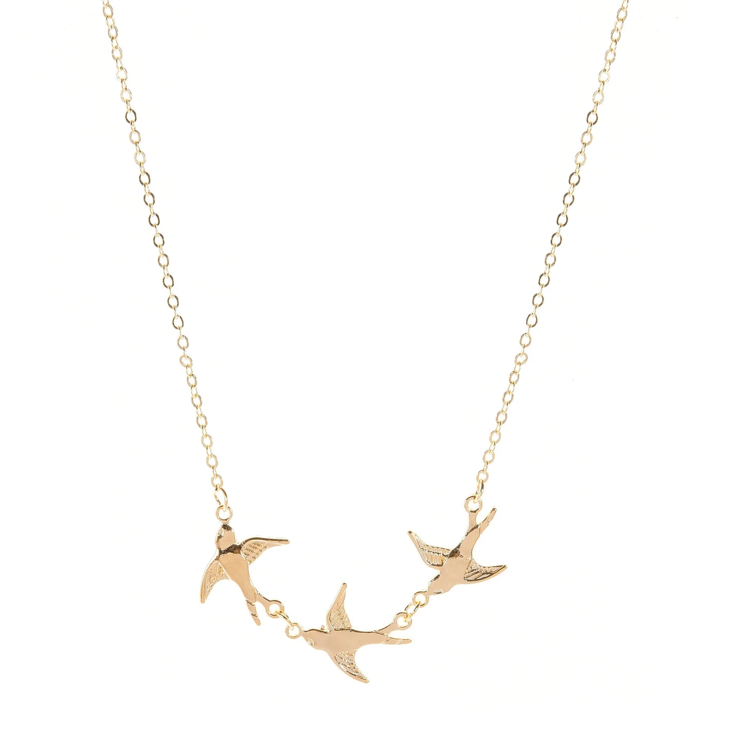Punk Girl Necklace 2020 Fashion New Wild Temperament Simple Three Bird Necklace Women's Clothing Sale Tourquoise Necklace
