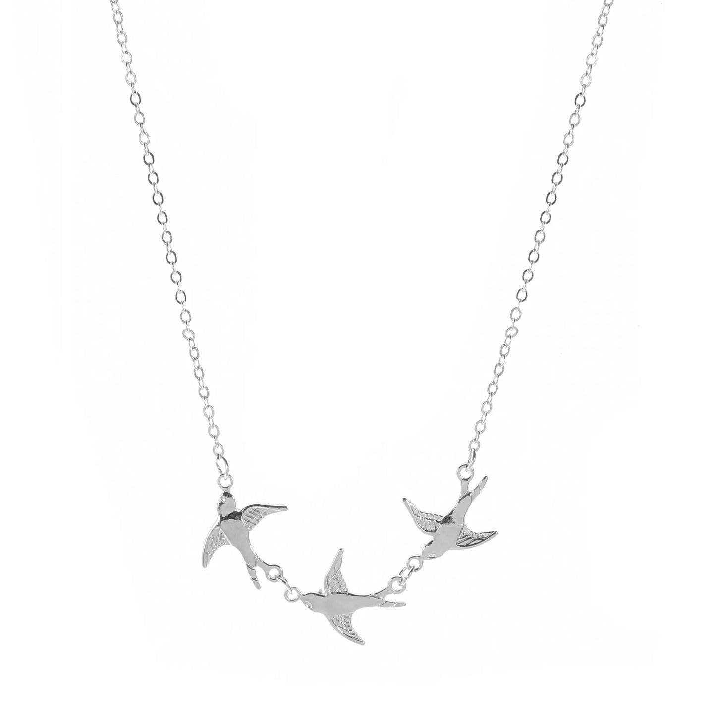 Punk Girl Necklace 2020 Fashion New Wild Temperament Simple Three Bird Necklace Women's Clothing Sale Tourquoise Necklace