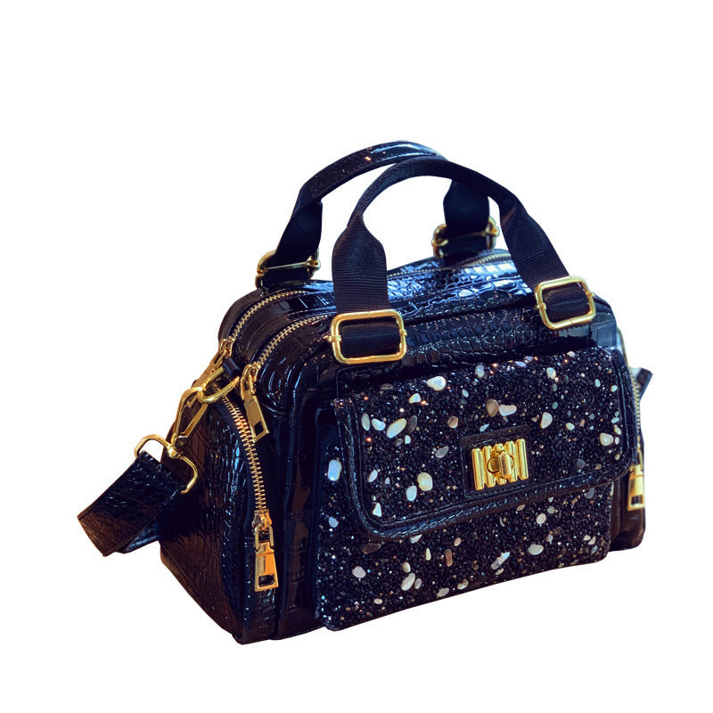 Large Capacity Versatile Portable Shoulder Bag Diamond Casual Women Bag