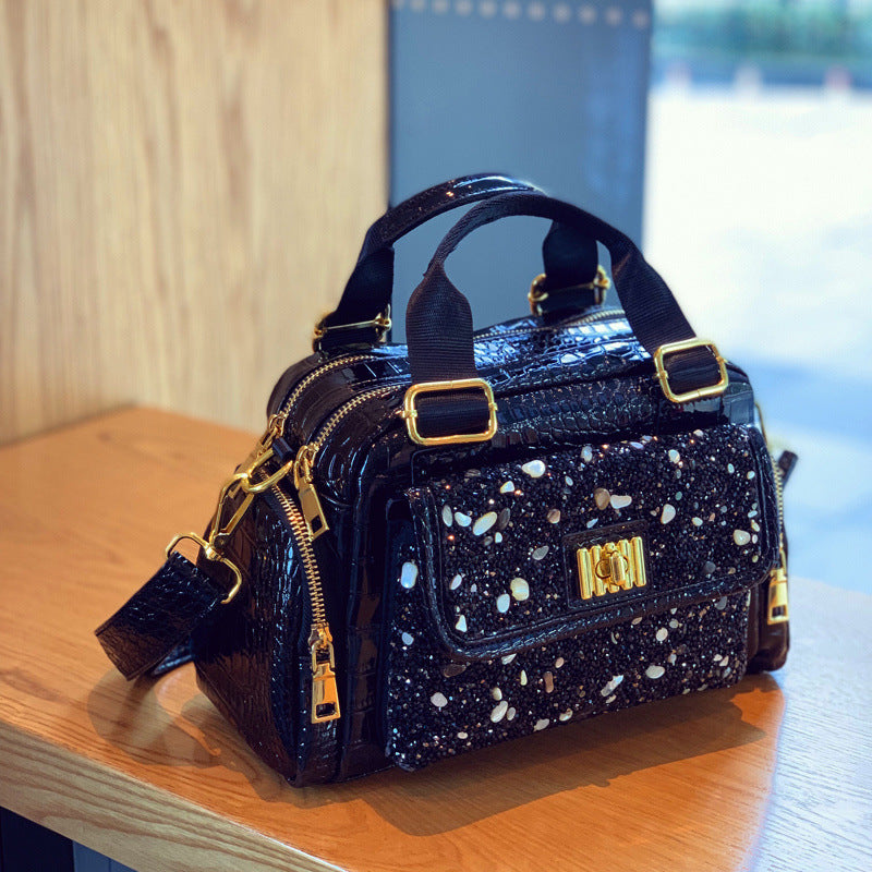Large Capacity Versatile Portable Shoulder Bag Diamond Casual Women Bag