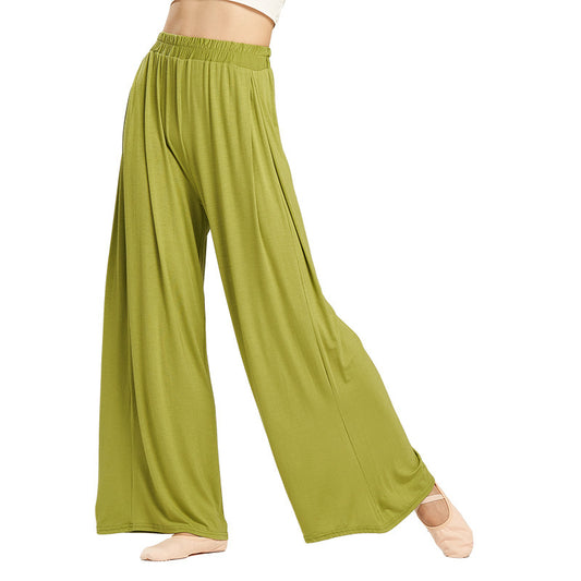 Women's Solid Color High Waist Stretch Modal Cloud Wide Leg Pants