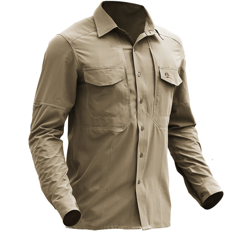 Quick-drying Men's Long-sleeved Stretch Special Training Outdoor Shirt