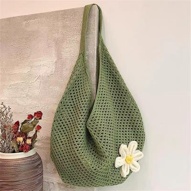 Hand-woven Hollow Shoulder Support Extra Large Bag