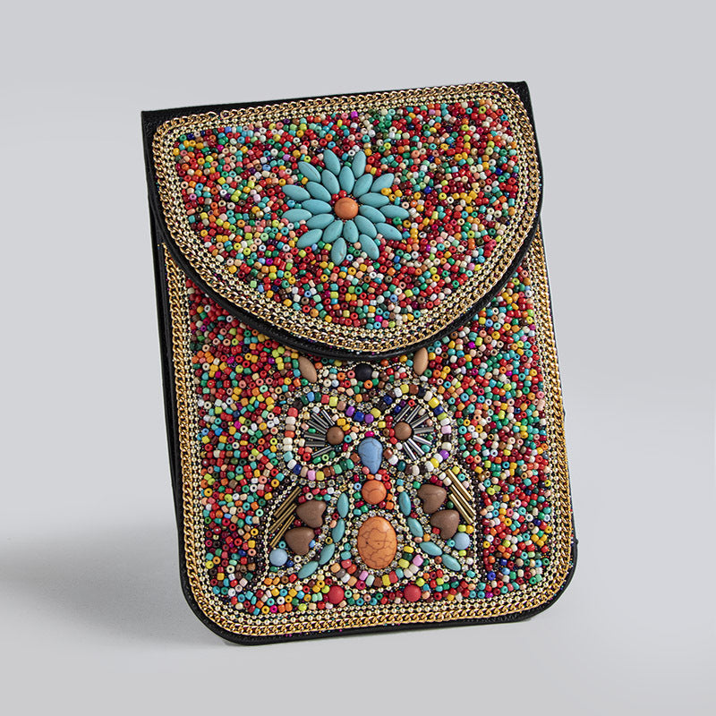 Bohemian Style Bead Satchel Shell Phone Bag