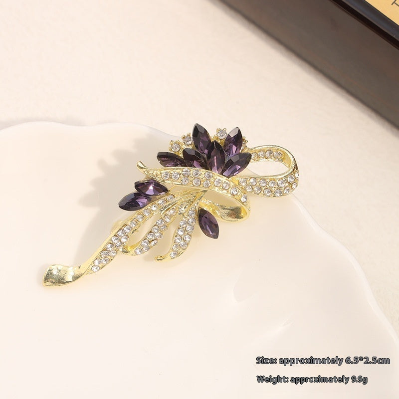 New Alloy Brooch High Sense Niche High-end Pin Coat Suit High-end All-match Corsage