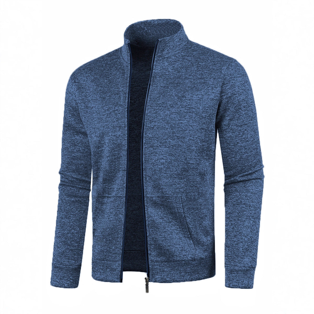 Men's Long Zipper Light Fleece Jacket Plus Size