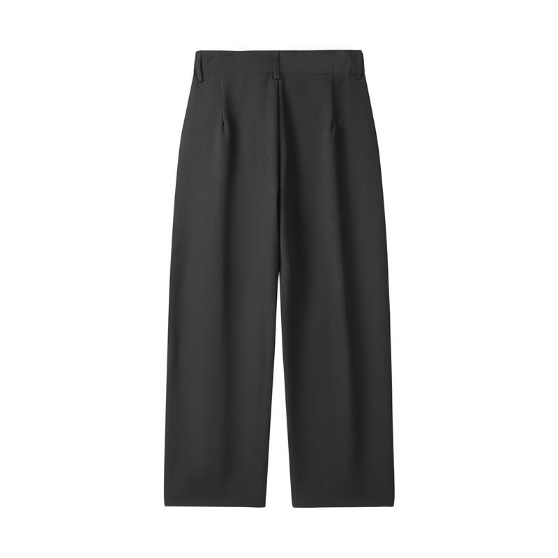 Loose Casual Suit Pants Versatile Straight Draping Effect Trousers
