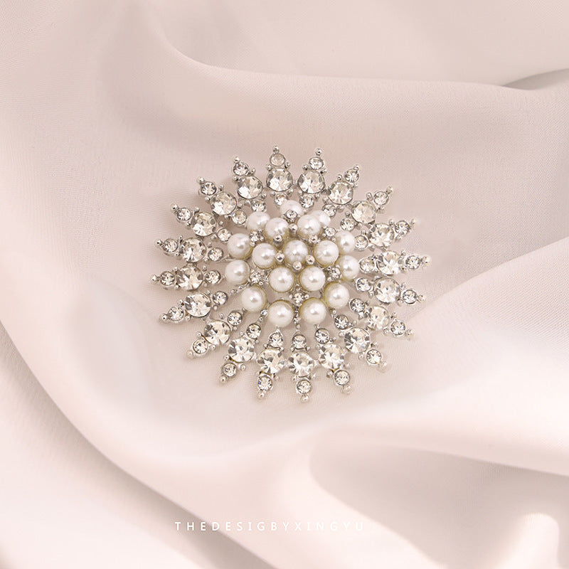 New Alloy Brooch High Sense Niche High-end Pin Coat Suit High-end All-match Corsage