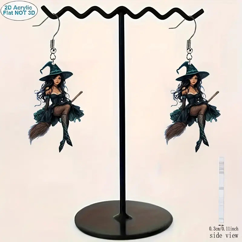 Witch Earrings Dark Creative Design Elegant And Sexy