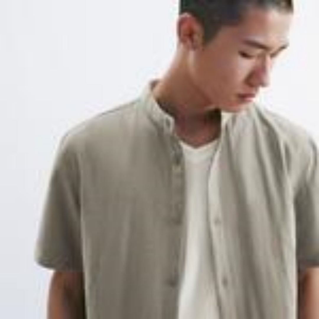 Summer Men's Fashion Casual Tropical Printed Shirt Hawaiian Vacation Style Button Short Sleeve Cardigan