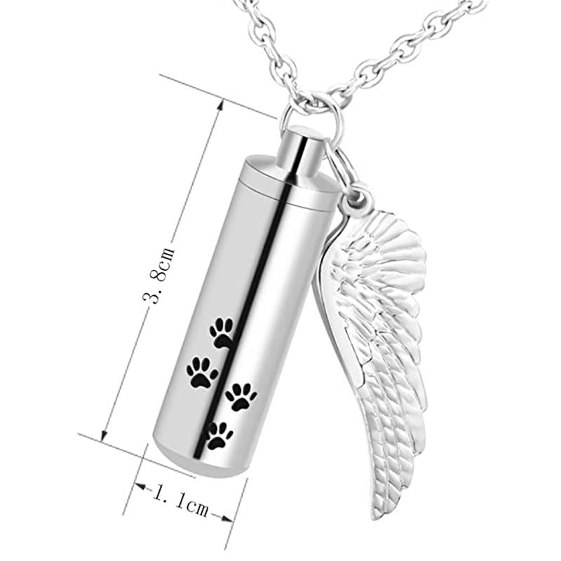 Memorial Pet Remains And Hair Pendant Necklace