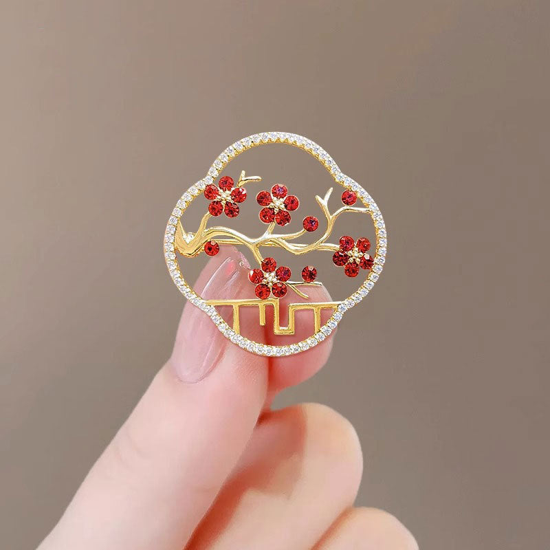 New Alloy Brooch High Sense Niche High-end Pin Coat Suit High-end All-match Corsage