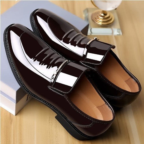 Men's Business British Style Patent Leather Shoes